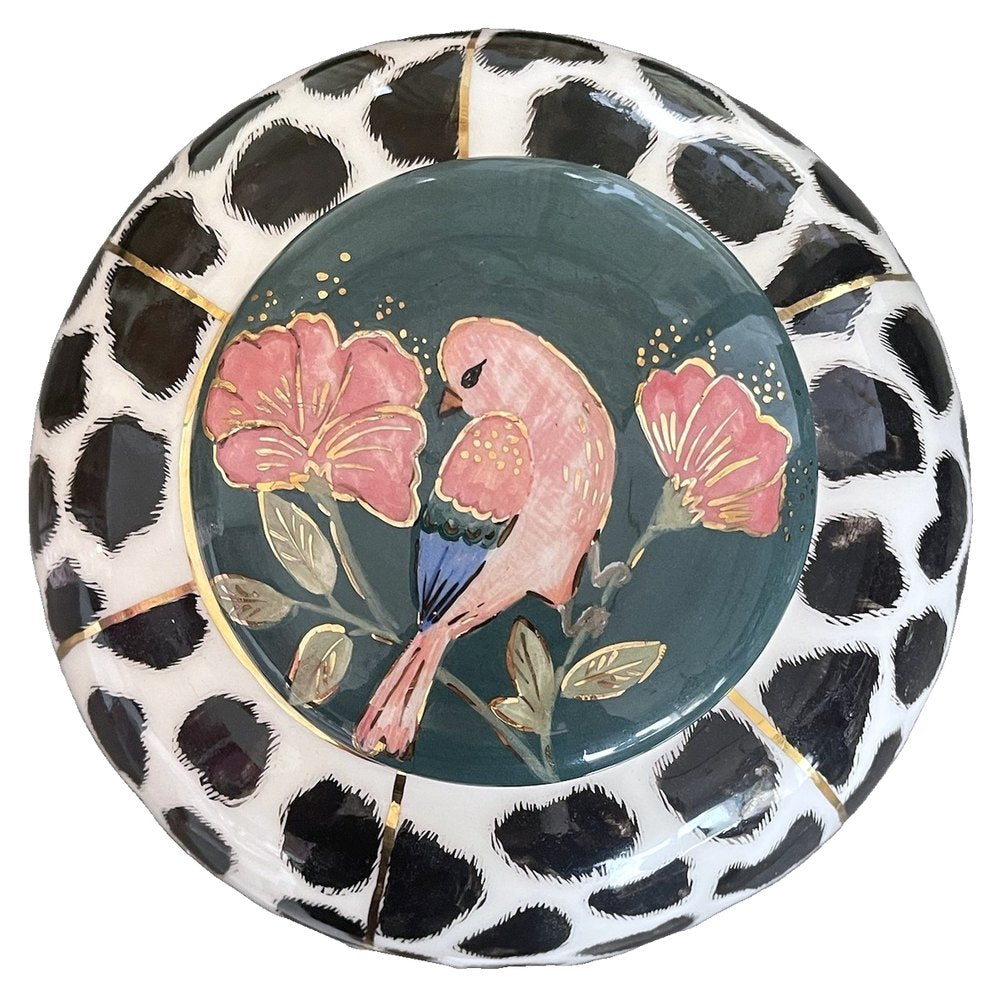Teal Songbird lid, The Jar, Maison Mishmashi × Noorena Chapter One
