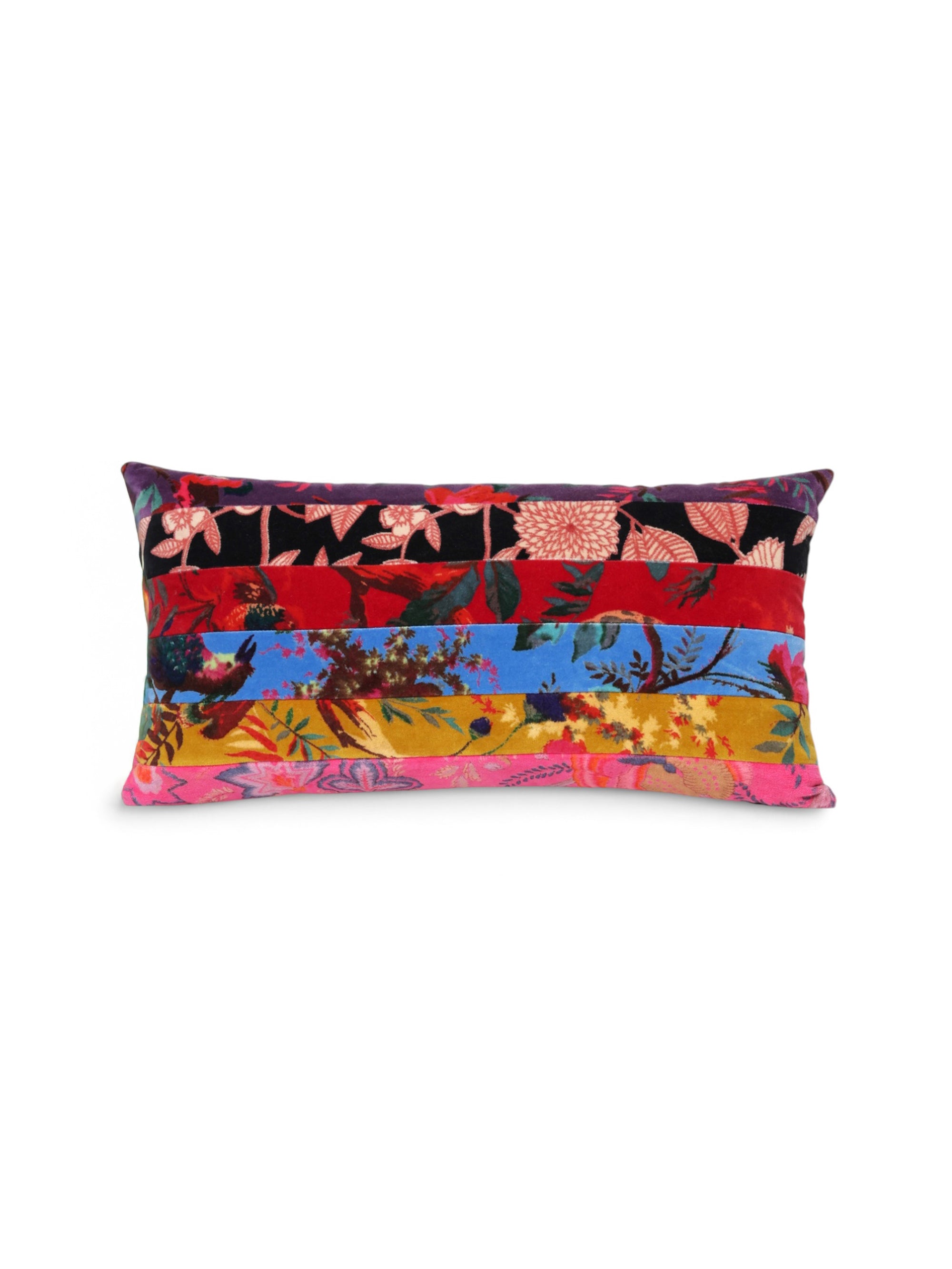 Goa handcrafted patchwork cushion by Maison Mishmashi, front